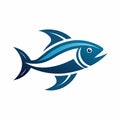 A fish icon logo vector illustration