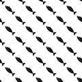 a fish icon in Pattern style Royalty Free Stock Photo