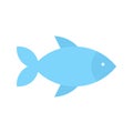 Fish icon vector image. Royalty Free Stock Photo