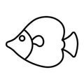 Fish icon vector on trendy design Royalty Free Stock Photo