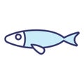 Fish icon vector on trendy design Royalty Free Stock Photo