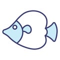 Fish icon vector on trendy design Royalty Free Stock Photo