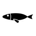 Fish icon vector on trendy design Royalty Free Stock Photo