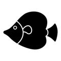 Fish icon vector on trendy design Royalty Free Stock Photo