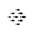 Fish Icon. Vector Royalty Free Stock Photo