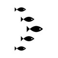 Fish Icon. Vector Royalty Free Stock Photo