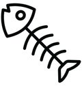 Basic RGB Fish Isolated Vector icon which can easily modify or edit