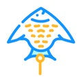 fish from kite color icon vector illustration Royalty Free Stock Photo