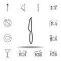 Fish knife icon. Set can be used for web, logo, mobile app, UI, UX on white background