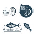 Fish labels Royalty Free Stock Photo