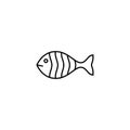 Fish line icon vector design Royalty Free Stock Photo