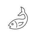Fish line icon vector design Royalty Free Stock Photo
