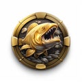 3d Rendered Fish Icon For Casual Game