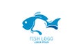 Fish Logo design vector template for sushi and seafood restaurant and shop. Flat vector illustration EPS 10 Royalty Free Stock Photo