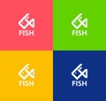 Fish logo icon design vector, See food logo design, Fish lover logo design, vector logo design, icon deign, logo design, graphics