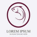 Fish logo template