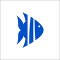 Fish logo vector,fish sea logo template Royalty Free Stock Photo
