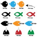 Fish logos Royalty Free Stock Photo