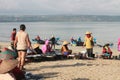 Fish Market on the Beach Royalty Free Stock Photo