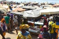 Fish market at the beach of Mbour, Petite CÃÂ´te, Senegal