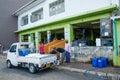 Fish market entrance at Male.Maldives