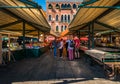 The fish market of the old city of Venice. Italy Royalty Free Stock Photo