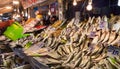 Fish markets on historical Havra Street, Kemeralt?, Izmir, Turkey.