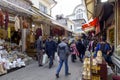 Fish markets on historical Havra Street, Kemeralti, Izmir, Turkey.