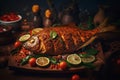 Fish masala fried. Generate Ai Royalty Free Stock Photo