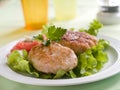 Fish or meat rissole Royalty Free Stock Photo