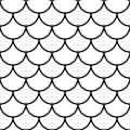 Fish, mermaid, dragon scales seamless pattern. Mermaid tail pattern. Fish and snake scale background. Abstract japanese Royalty Free Stock Photo