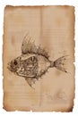 Steampunk style fish