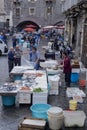 Fish monger at Market, Catania, Sicily