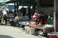 Fish Mongers at Open-Air Fresh Market