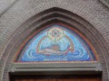 Fish Mosaic over Church Door