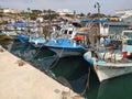 Fish nets in a port of Protaras near Ayia Napa, Cyprus Royalty Free Stock Photo