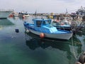 Fish nets in a port of Protaras near Ayia Napa, Cyprus Royalty Free Stock Photo