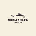 Fish nurse shark vintage logo