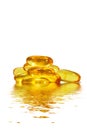 Fish oil capsule Royalty Free Stock Photo