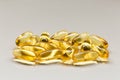 Fish oil capsule is nutrition food for healthy. Royalty Free Stock Photo