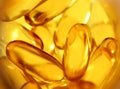 Fish oil capsules Royalty Free Stock Photo