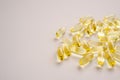 Fish oil capsules.