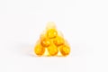 Fish oil isolated on white background Royalty Free Stock Photo