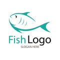 fish logo design template Royalty Free Stock Photo