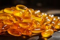 Fish oil omega-3 vitamin pills healthy vital capsules pharmaceutical medicine omega supplement oil nutriment nutrient