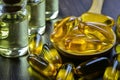 Fish Oil Pills Royalty Free Stock Photo