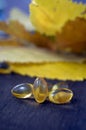 Fish Oil Pills Royalty Free Stock Photo