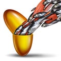 Fish Oil Supplement Royalty Free Stock Photo