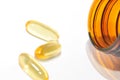 Fish Oil supplements Royalty Free Stock Photo