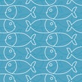 Fish pattern. Marine animal texture. Ornament for cloth